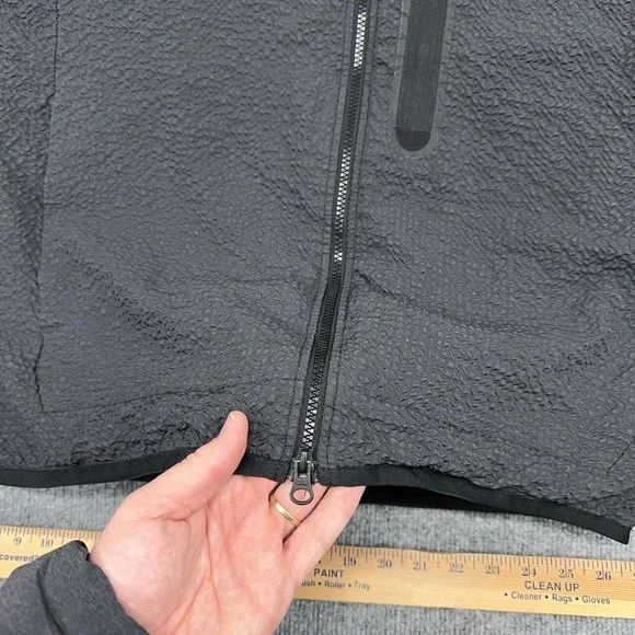 Nike Jacket Mens M Gray Black Sportswear‎ Tech Essentials Lined Woven Hoodie